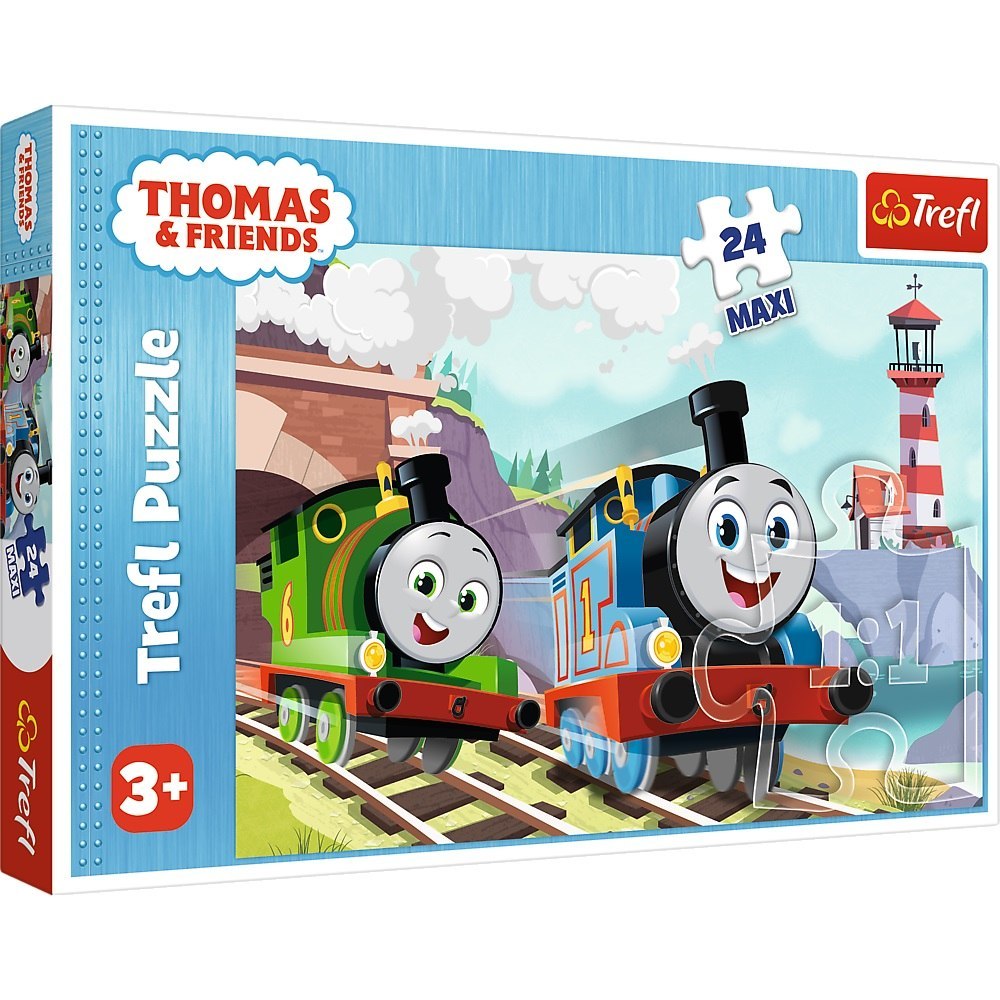 PUZZLE 24 ELEMENTE MAXI THOMAS UND PERCY AUF TREFL TRACKS 14354 TREF TREFL